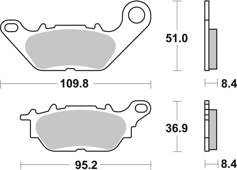 Brembo Street Carbon Ceramic Brake pads - 07YA28CC