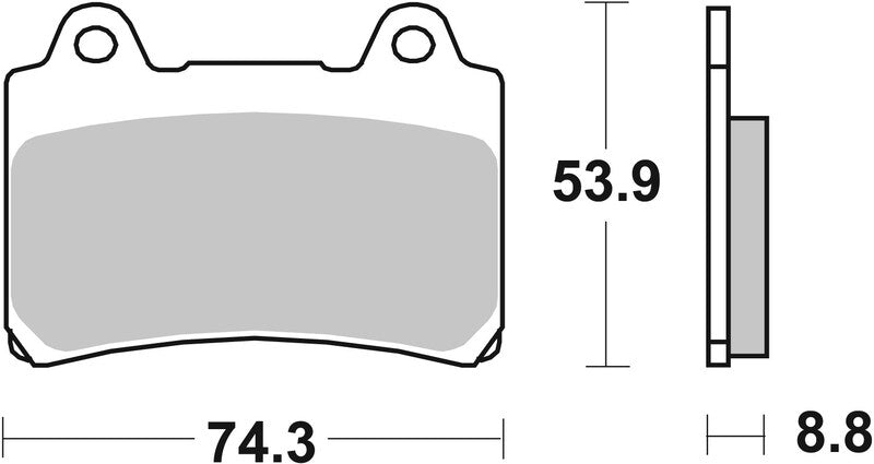 Brembo Street Sintered Metal Brake pads - 07YA35SA