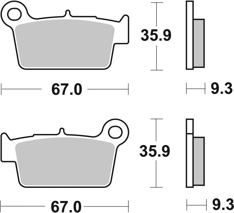Brembo Off-Road Sintered Metal Brake pads - 07YA41SD