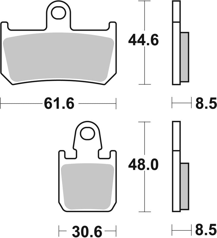 Brembo Competition Carbon Ceramic Brake pads - 07YA46RC