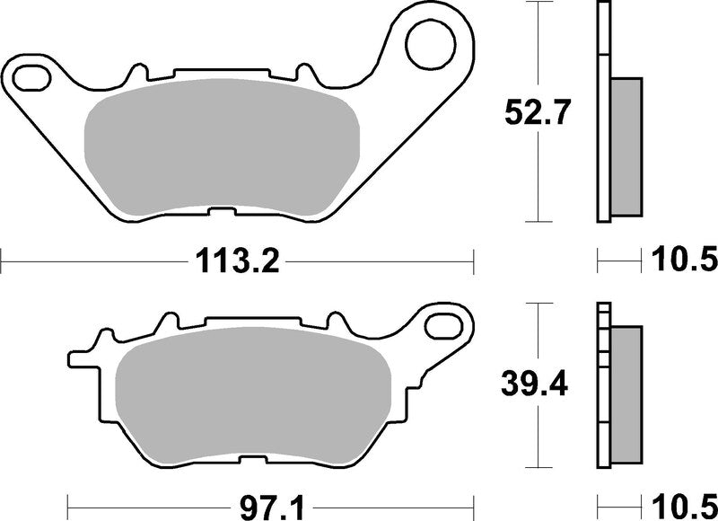 Brembo Street Carbon Ceramic Brake pads - 07YA53CC