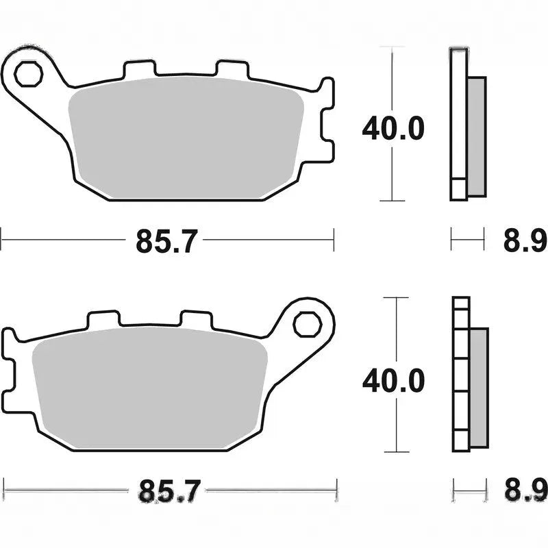 Brembo Street Carbon Ceramic Brake pads - 07HO3607
