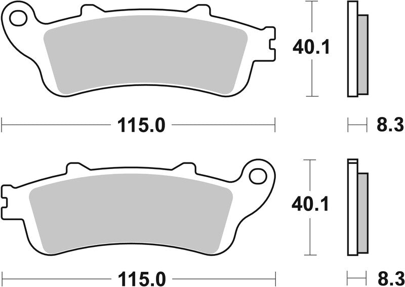 Brembo Street Carbon Ceramic Brake pads - 07HO4308