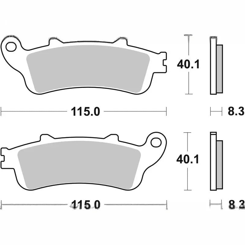 Brembo Street Carbon Ceramic Brake pads - 07HO4308