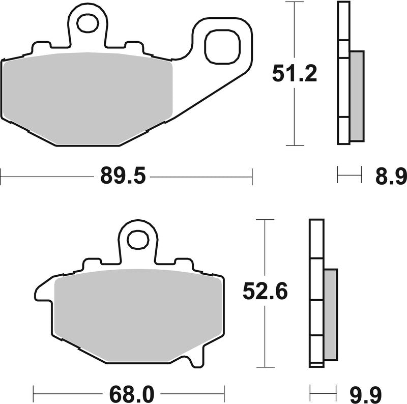 Brembo Street Carbon Ceramic Brake pads - 07KA1617