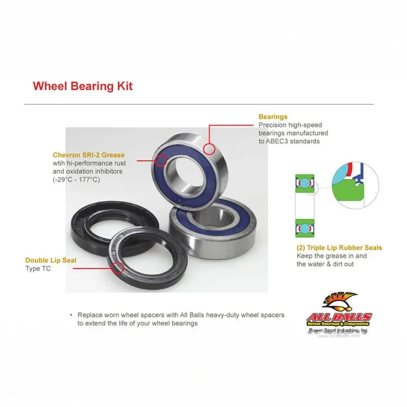 ALL BALLS Front Wheel Bearing Kit Suzuki RM125/250