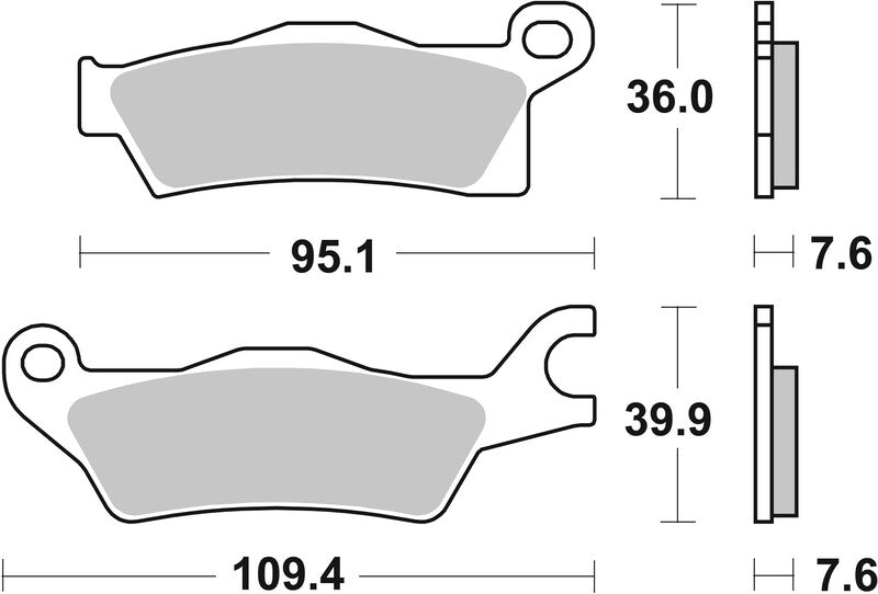 Brembo Off-Road Sintered Metal Brake pads - 07GR27SX