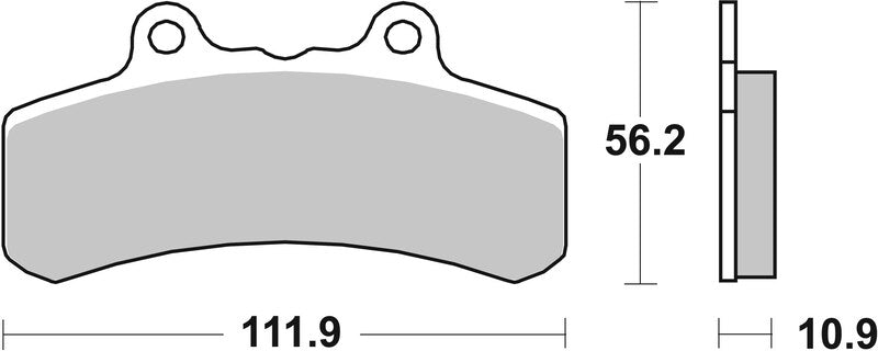 Brembo Street Carbon Ceramic Brake pads - 07HD1109