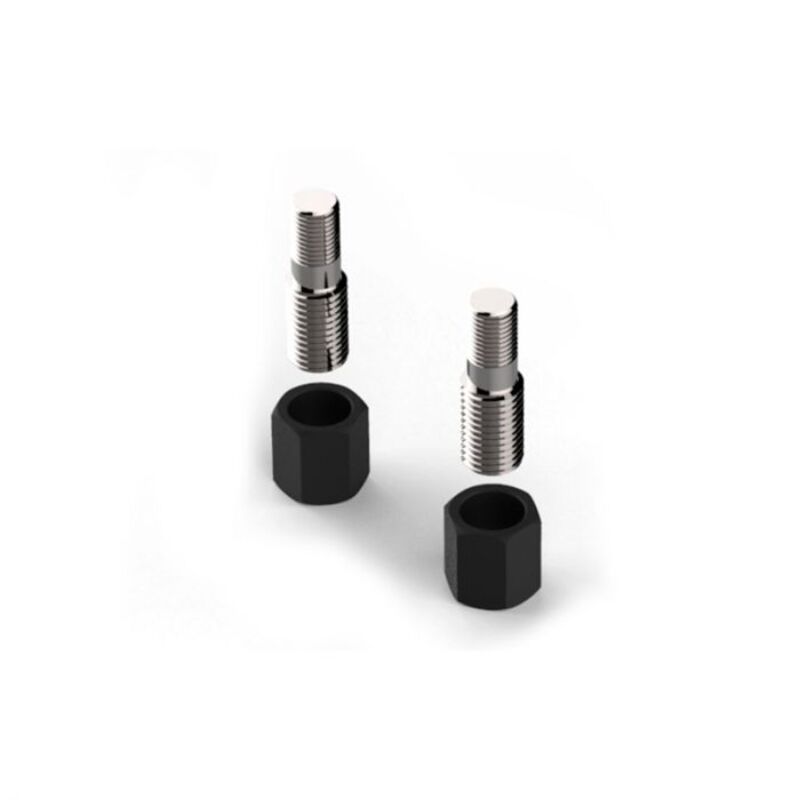 LighTech M10x1.5 to M8 Mirror Adaptor Universal - Black BMW (pair)