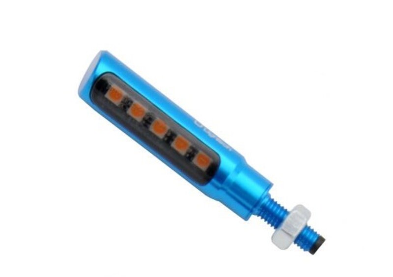 LighTech TheTube LED Indicator Body Cobalt / Lens Clear (Pair), Front & Rear