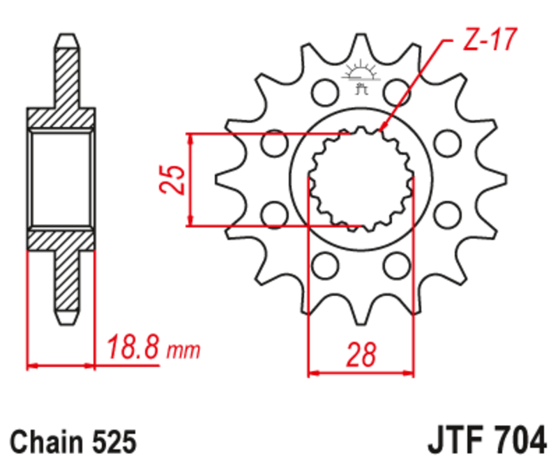 JT Front Sprocket JTF704