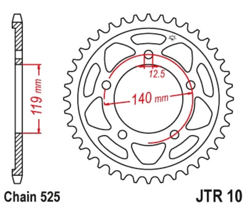 JT Rear Sprocket JTR10