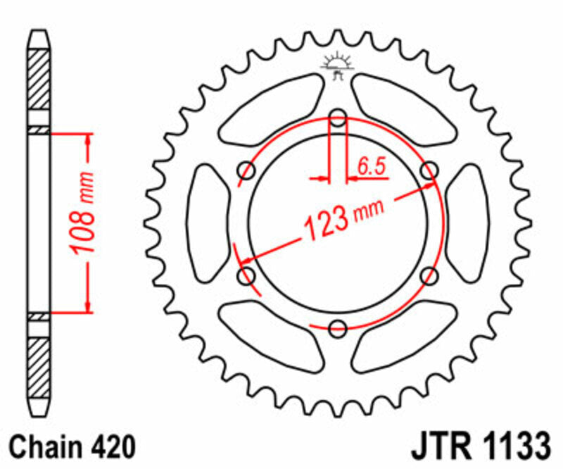 JT Rear Sprocket JTR1133