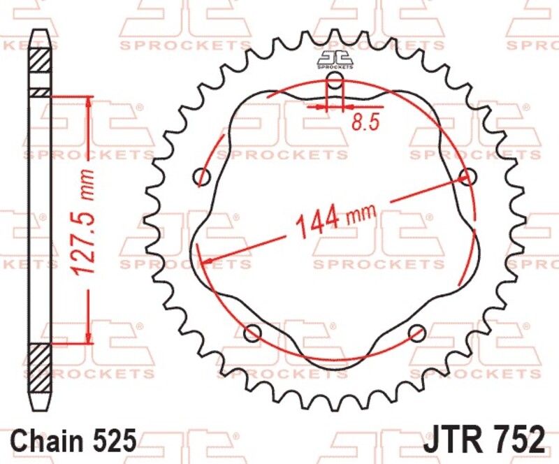 JT Rear Sprocket JTR752