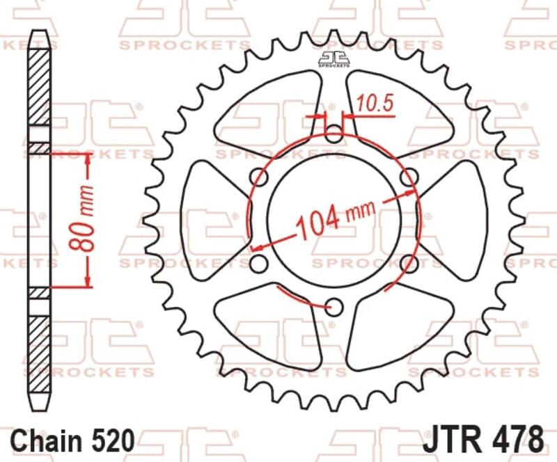 JT Rear Sprocket JTR478