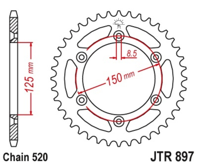 JT Rear Sprocket JTR897