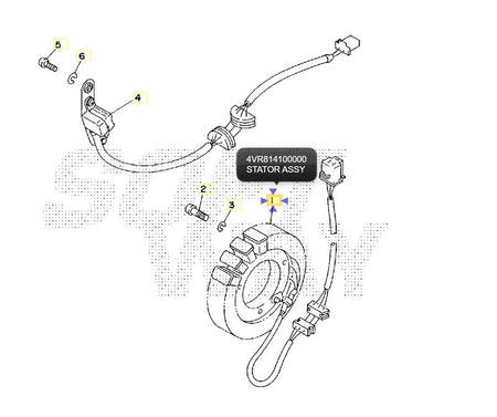 TOURM STATOR TOURMAX Dynamo - Yamaha XVS 650 Dragstar