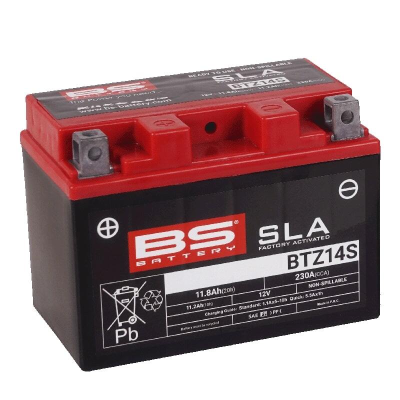 BS BATTERY SLA-Batterie, wartungsfrei, werkseitig aktiviert - BTZ14S