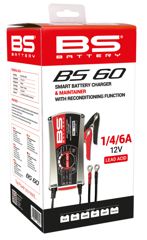 BS BATTERY BS60 Pro-Smart Akkuladegerät - 12V 1/4/6A