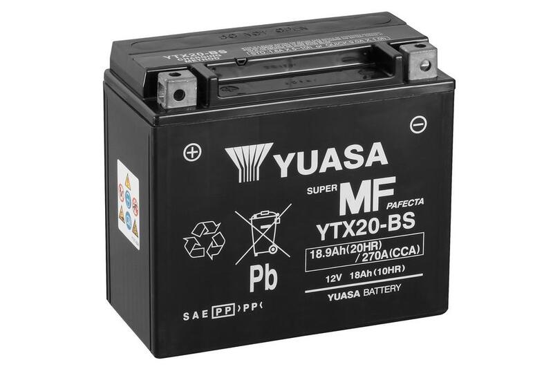 YUASA Wartungsfreie Batterie mit Säurepaket - YTX20-BS