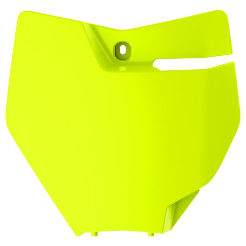 POLISPORT Front Number Plate Neon Yellow KTM