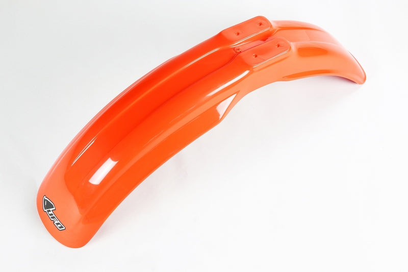 UFO Plast PLASTIC FRONT FENDER, ORANGE/ORANGE