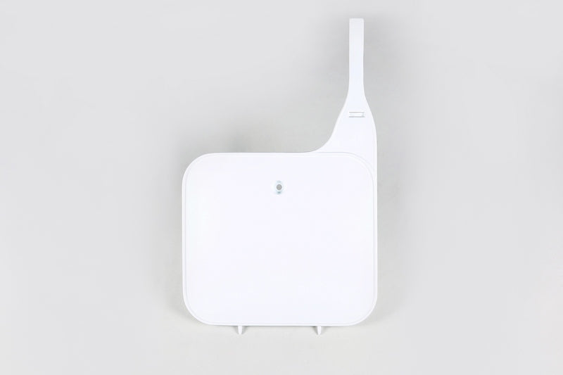 UFO Plast PLASTIC FRONT PLATE, WHT/WHT