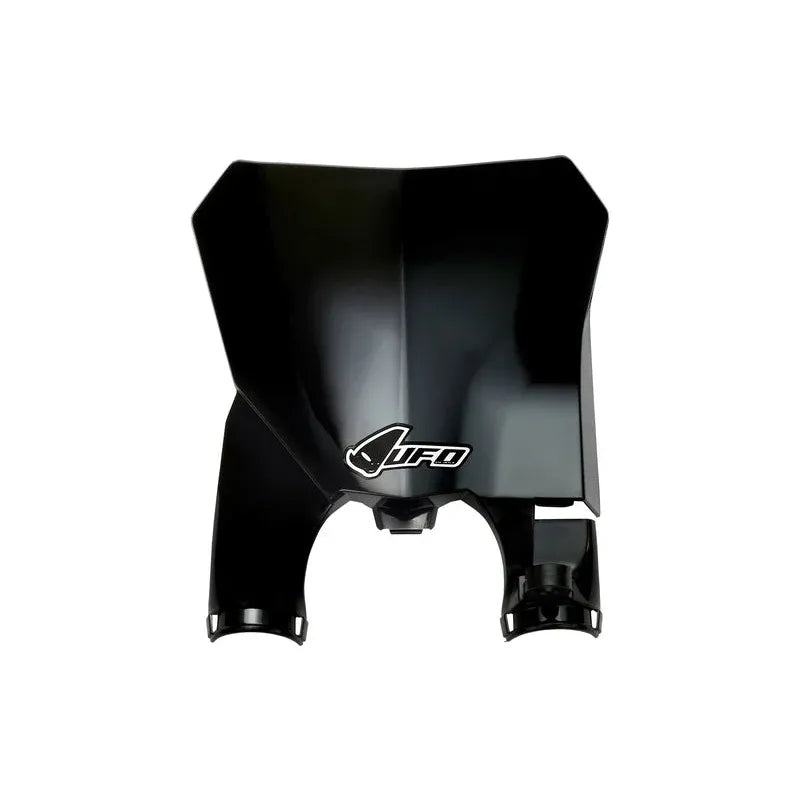 UFO Plast PLASTIC FRONT PLATE, BLK/BLK