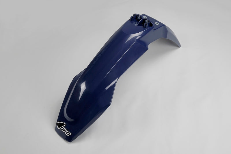 UFO Plast PLASTIC FRONT FENDER, BLUE/BLUE