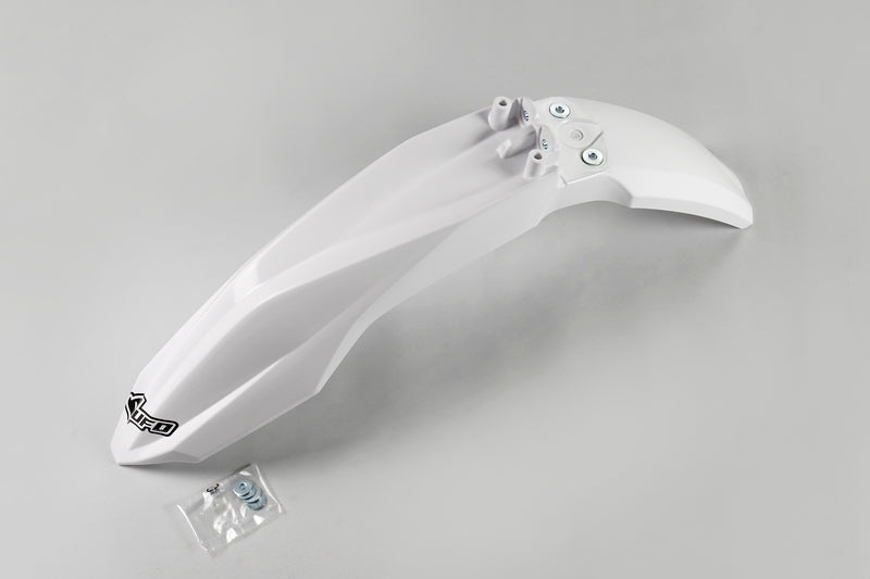 UFO Plast PLASTIC FRONT FENDER, WHT/WHT