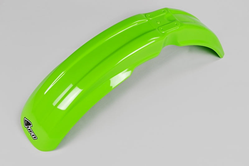 UFO Plast PLASTIC FRONT FENDER, GRN/GRN