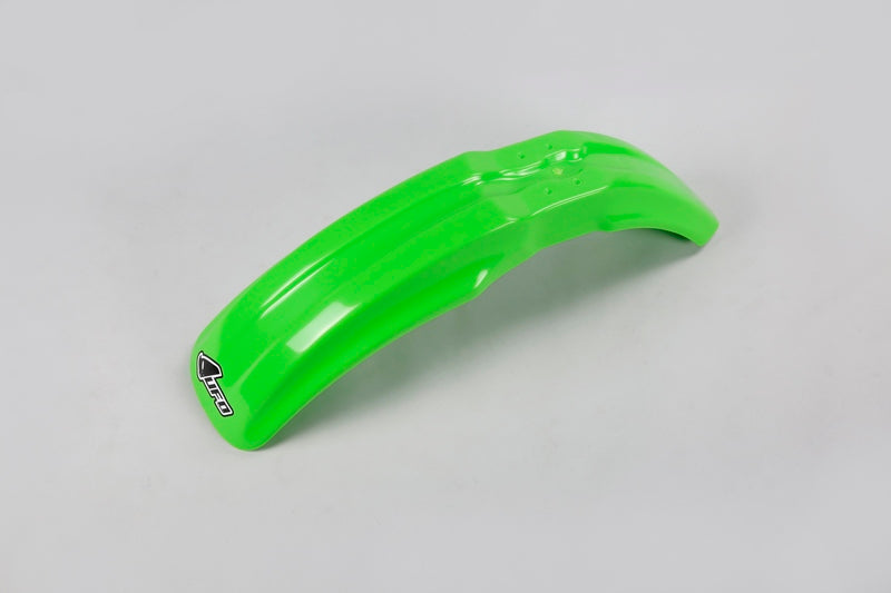 UFO Plast PLASTIC FRONT FENDER, GRN/GRN