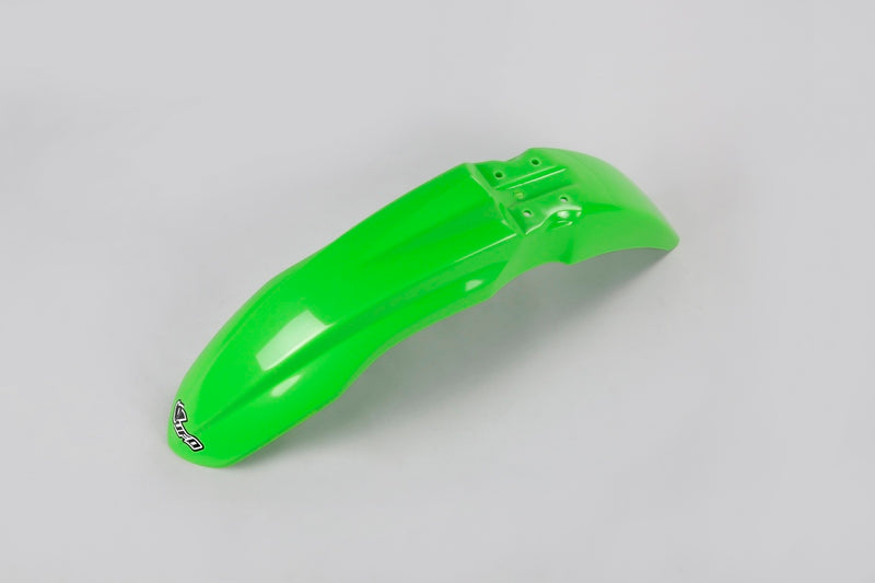 UFO Plast PLASTIC FRONT FENDER, GRN/GRN