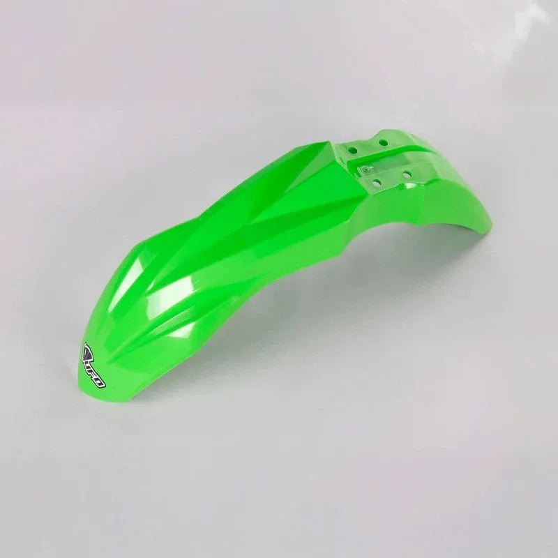 UFO Plast PLASTIC FRONT FENDER, GRN/GRN