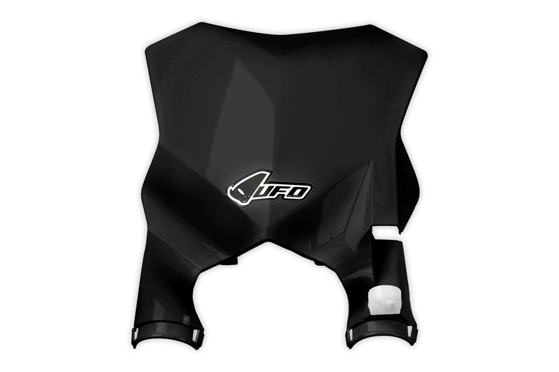 UFO Plast PLASTIC FRONT PLATE, BLK/BLK