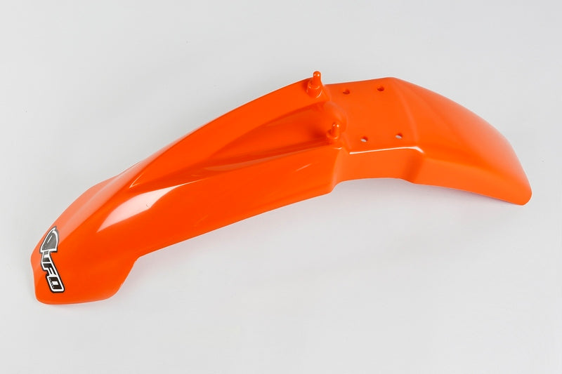 UFO Plast PLASTIC FRONT FENDER, ORANGE/ORANGE