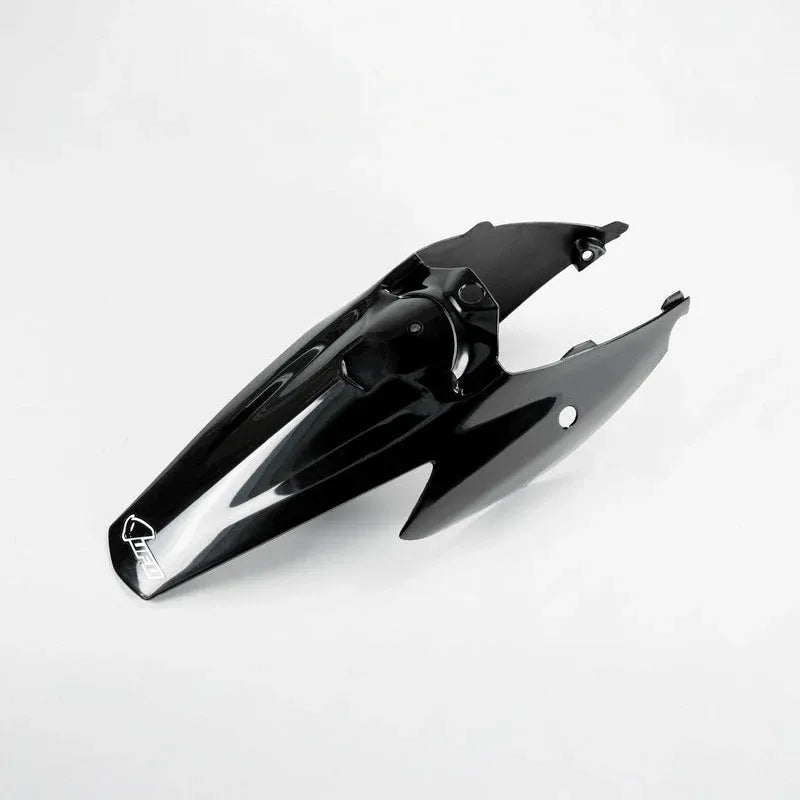 UFO Plast PLASTIC REAR FENDER, BLK/BLK