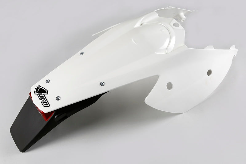 UFO Plast PLASTIC REAR FENDER, WHT/WHT
