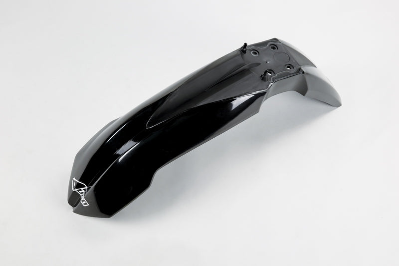 UFO Plast PLASTIC FRONT FENDER, BLK/BLK