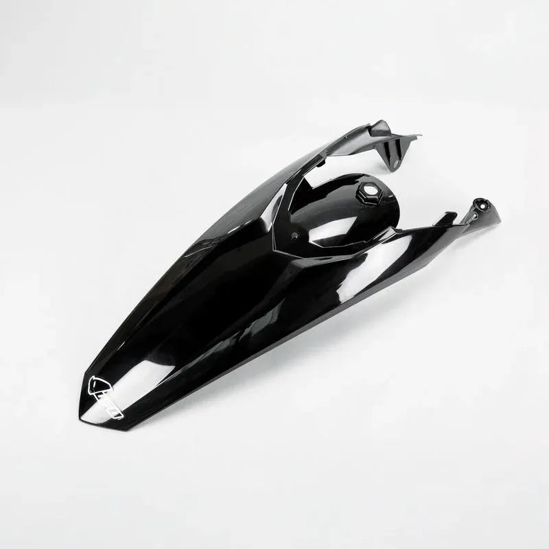 UFO Plast PLASTIC REAR FENDER, BLK/BLK
