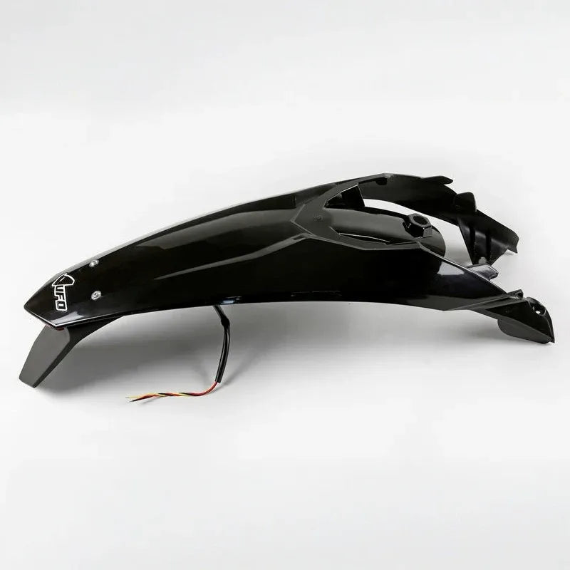 UFO Plast PLASTIC REAR FENDER, BLK/BLK