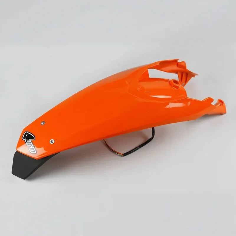 UFO Plast PLASTIC REAR FENDER, ORG/ORG