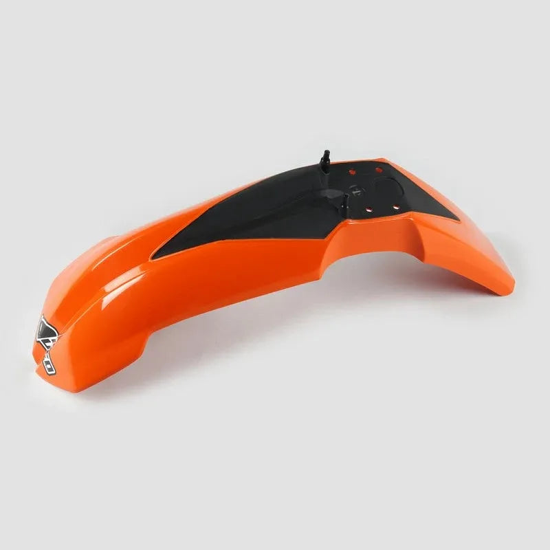 UFO Plast PLASTIC FRONT FENDER, ORANGE/ORANGE