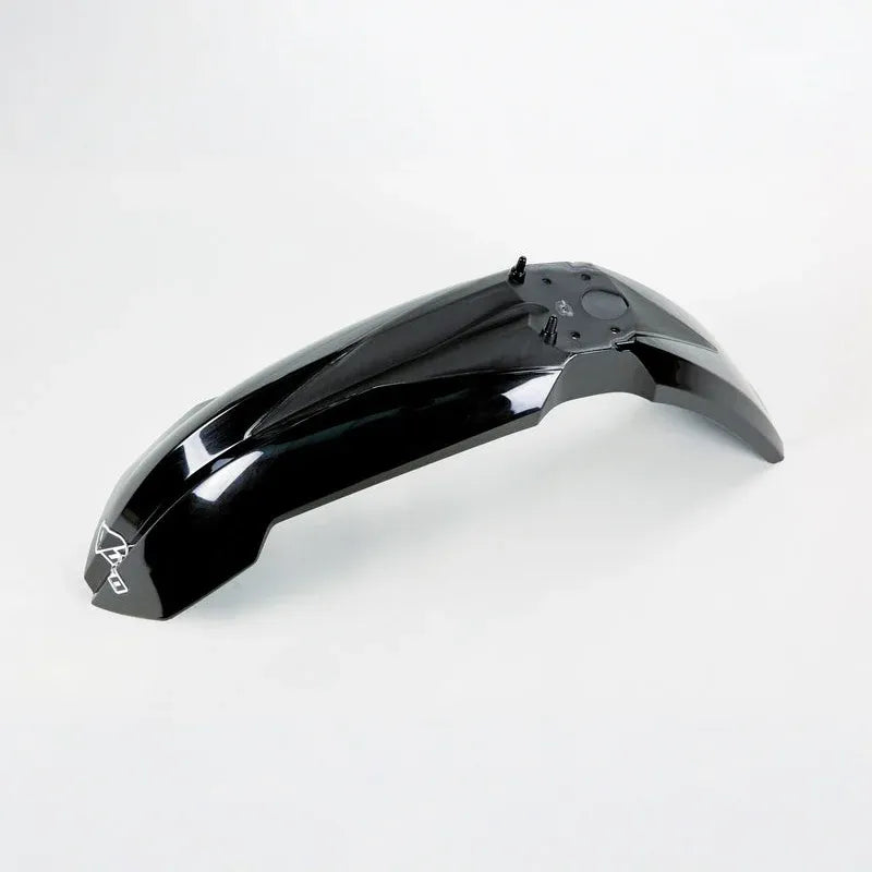 UFO Plast PLASTIC FRONT FENDER, BLK/BLK