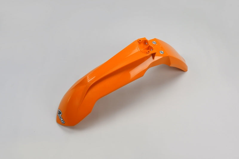 UFO Plast PLASTIC FRONT FENDER, ORANGE/ORANGE