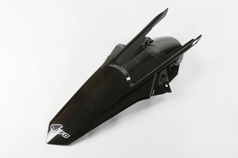 UFO Plast PLASTIC REAR FENDER, BLK/BLK