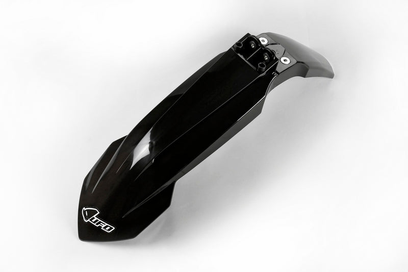 UFO Plast PLASTIC FRONT FENDER, BLK/BLK