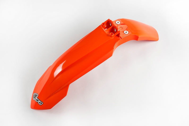 UFO Plast PLASTIC FRONT FENDER, ORANGE/ORANGE