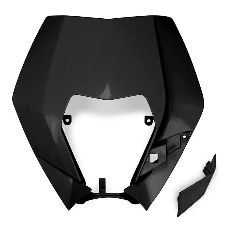 UFO Plast PLASTIC FRONT PLATE, BLK/BLK