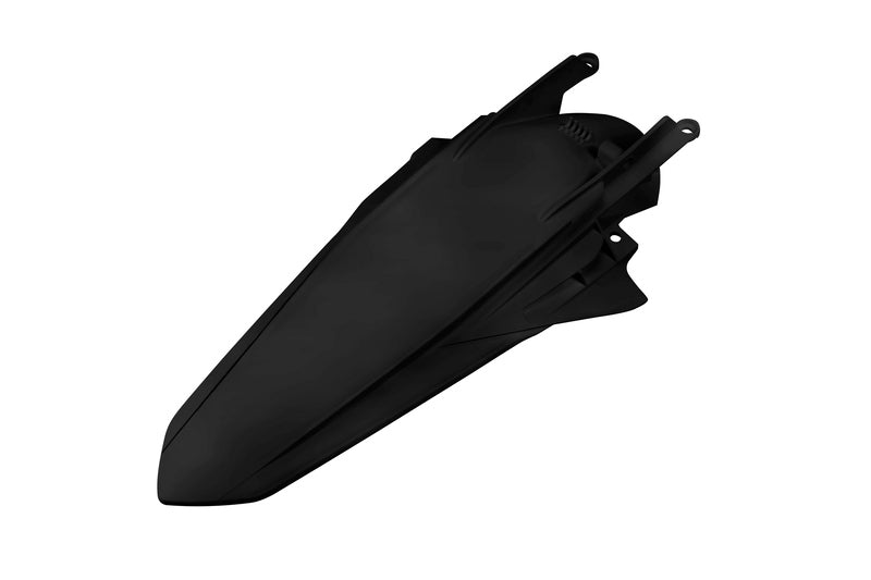 UFO Plast PLASTIC REAR FENDER, BLK/BLK